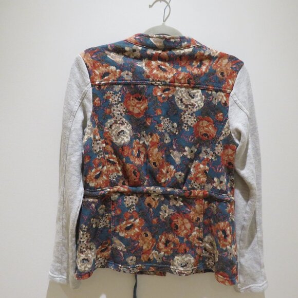 ANTHROPOLOGIE SATURDAY SUNDAY Floral Delwyn Jacket Cotton Terry Boho - Size S - Picture 10 of 15